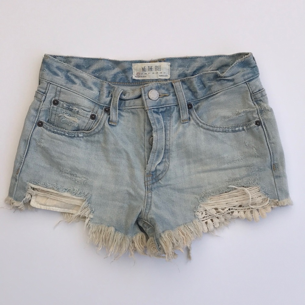 Free People Denim Cut offs